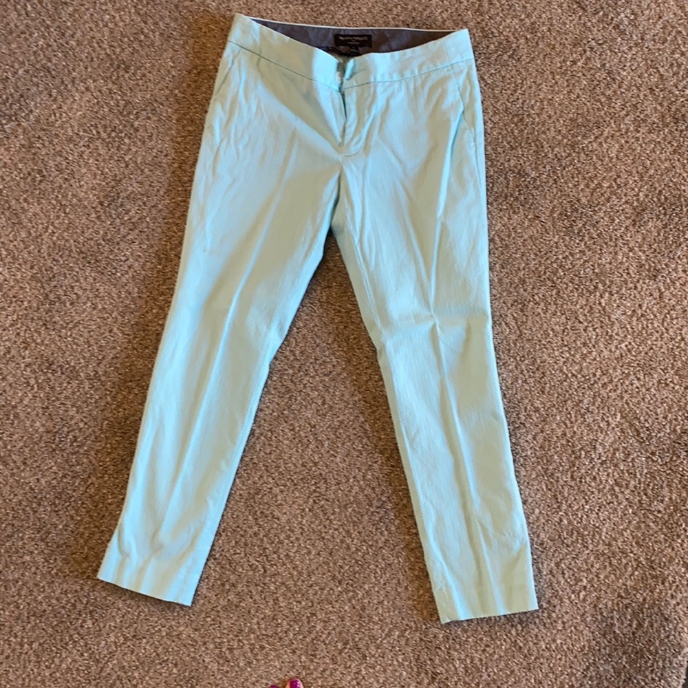 Dress pants, light blue with herringbone texture